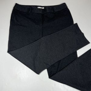 CHICO'S Ponte Pants Straight Classic Cut Stretch Trousers Gray 2.5 /14 Regular